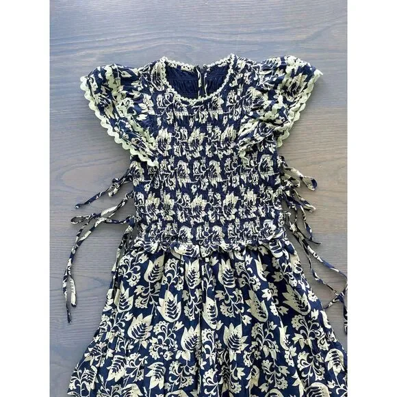 Sea New York Women's Linda Dress Blue Green Side Cut Outs
